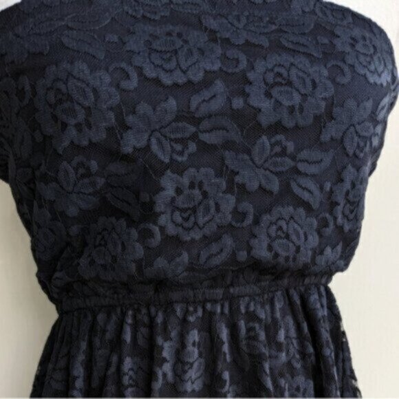 NWT Hollister blue lace strapless mini dress - Picture 2 of 4